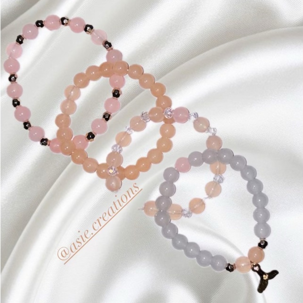 4 handmade beaded set